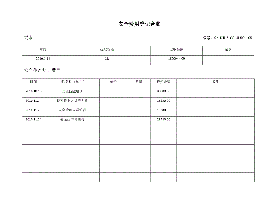 （参考）安全生产投入费用台账_第1页