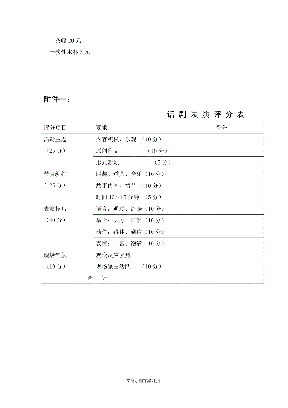 话剧表演活动策划书_第4页