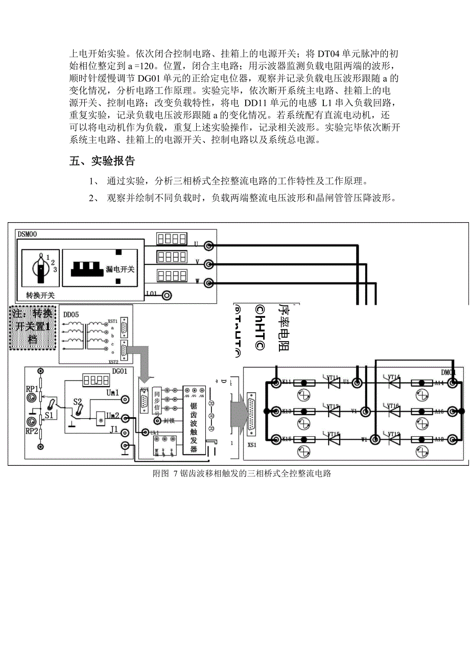 实验二 三相桥式全控整流电路_第2页