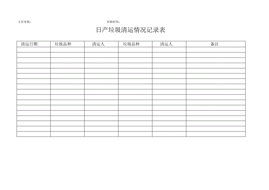 日产垃圾清运情况记录表_第2页