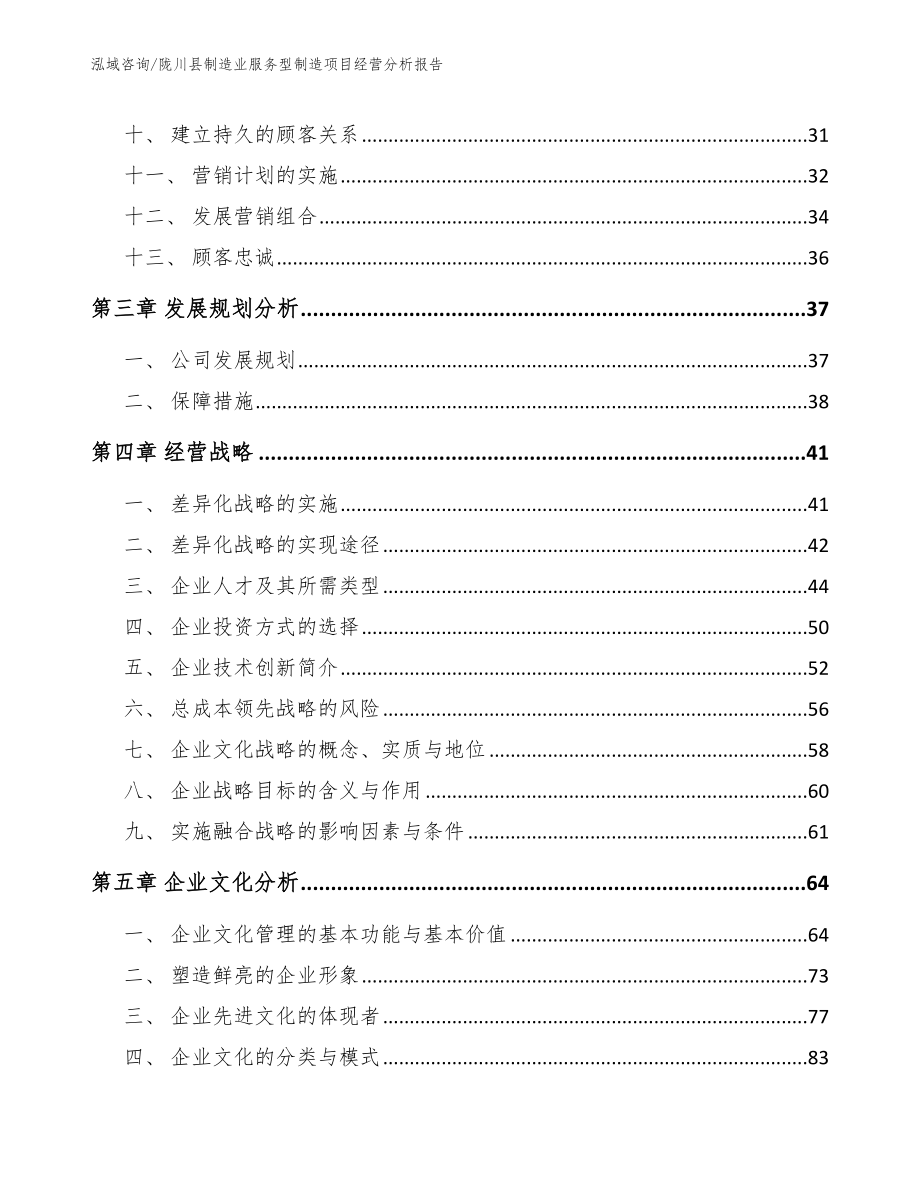 陇川县制造业服务型制造项目经营分析报告_第2页