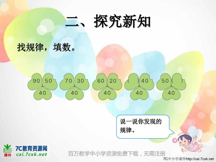 新人教版数学一下第7单元找规律第3课时课件_第3页