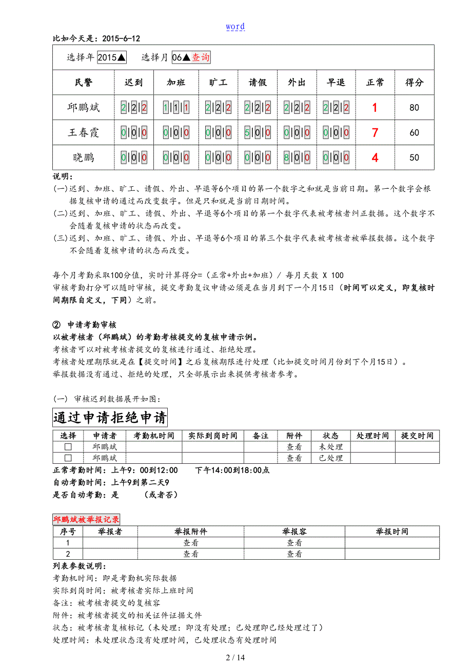 异地多终端考勤设备考核系统V1.0_第2页