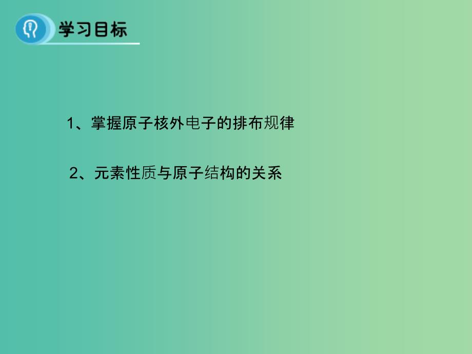 高中化学 第一章 物质结构元素周期律 第二节《元素周期律》（第1课时）课件 新人教版必修2.ppt_第2页