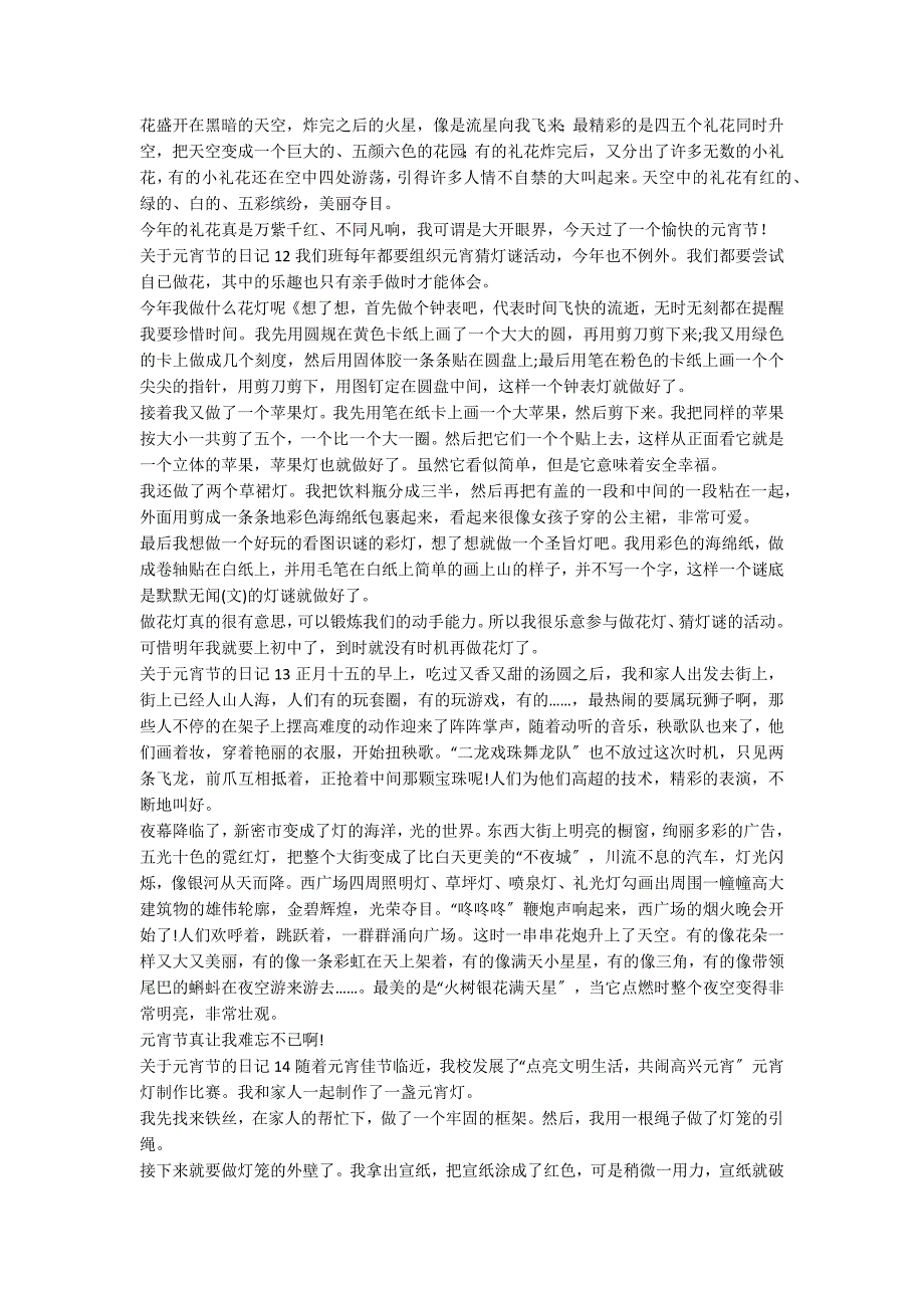 关于元宵节的日记通用15篇_第5页