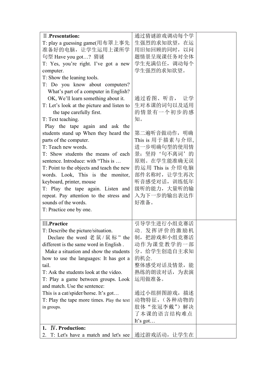 小学二年级英语教学设计_第2页