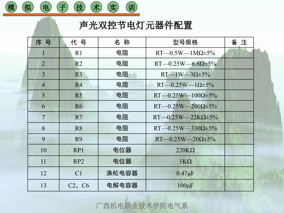 模电拟技子术广西机电职业技术学院电气系实训三_第4页