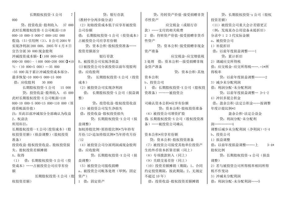 中级财务会计分录大全_第4页