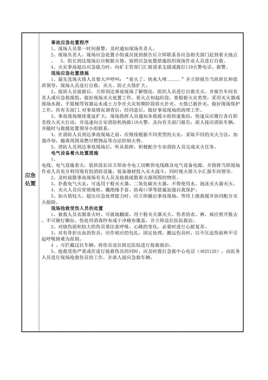 地下矿山掘进施工现场应急处置方案(DOC 28页)_第5页