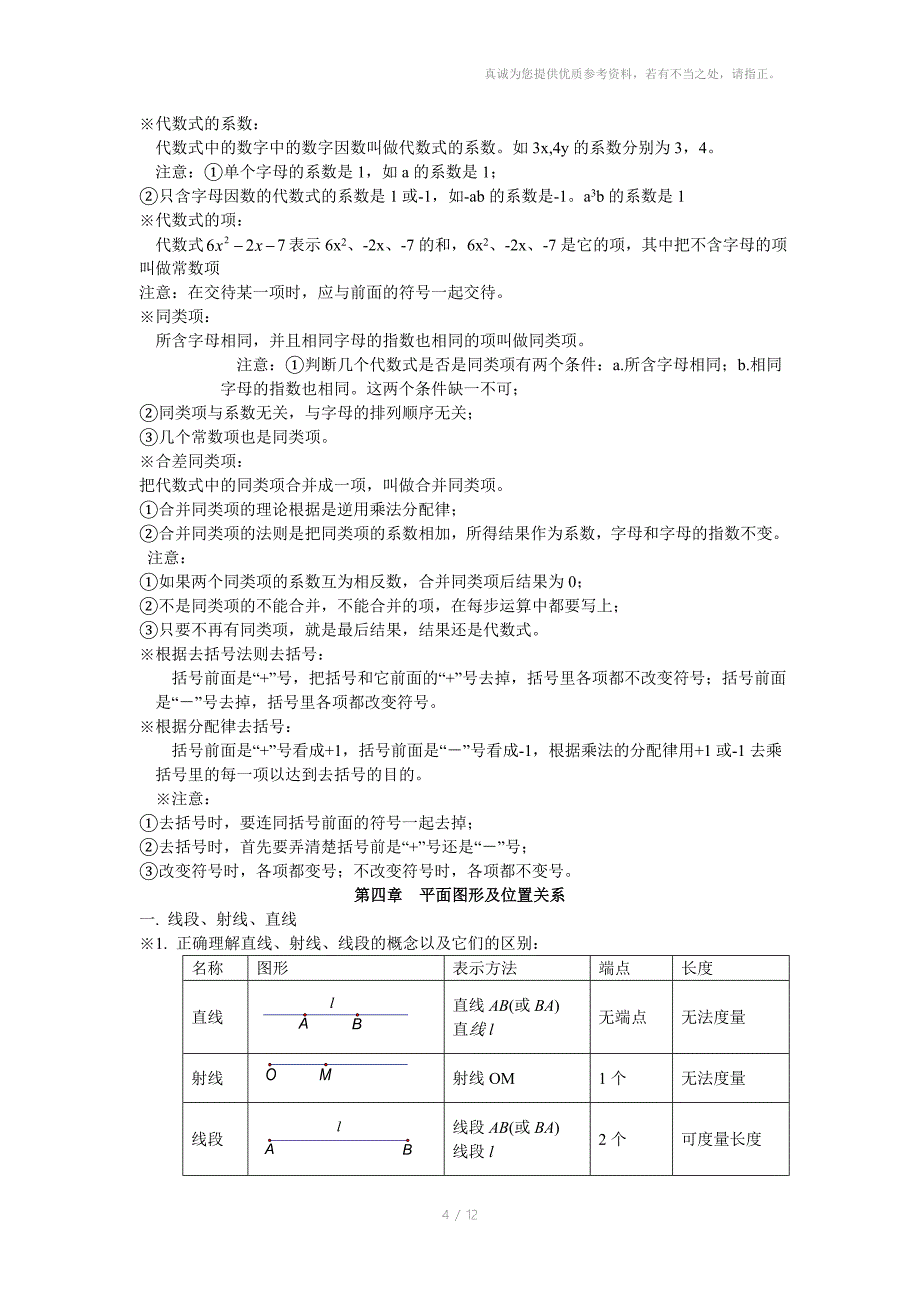 初一数学竞赛训练_第4页