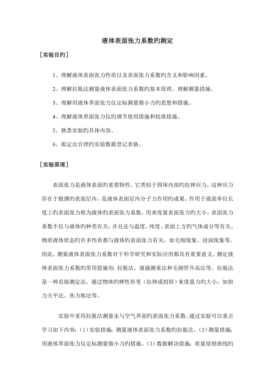 2022液体表面张力实验报告_第1页