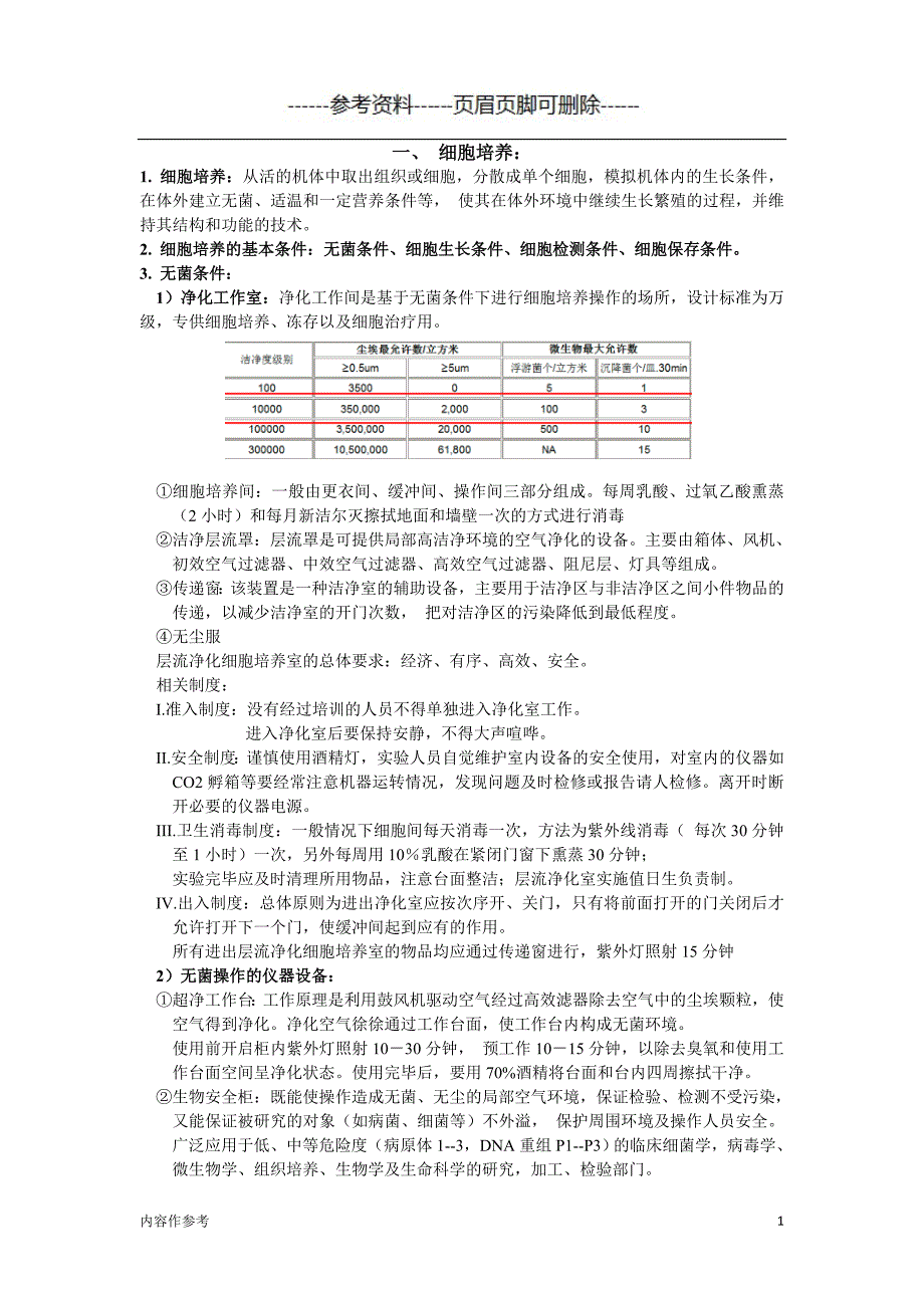 细胞实验方法原理（仅供参照）_第1页