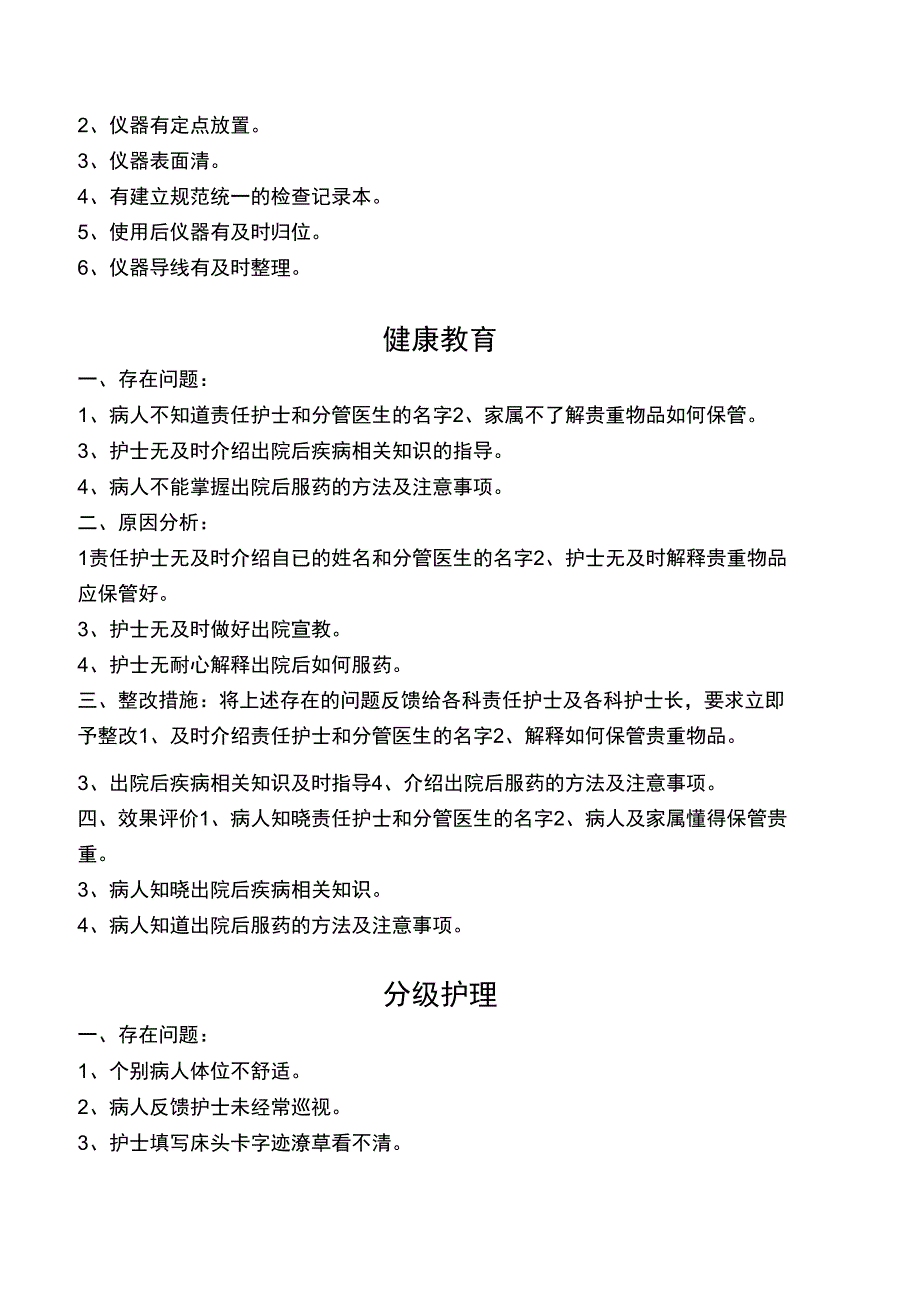 2015年3月护理质量检查情况反馈剖析_第2页