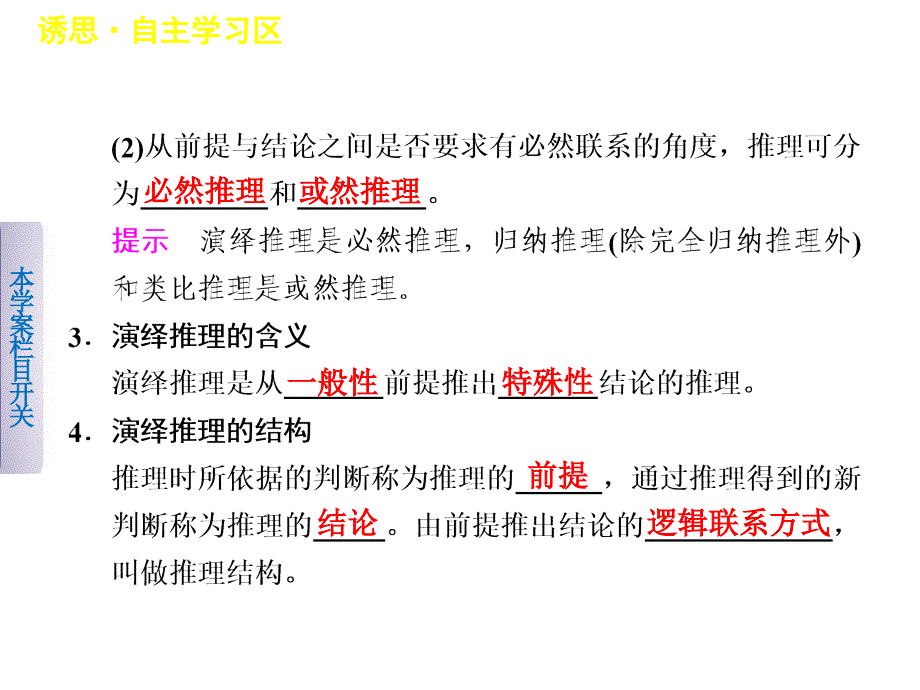 高考政治二轮复习配套专题25掌握演绎推理的方法课件_第4页