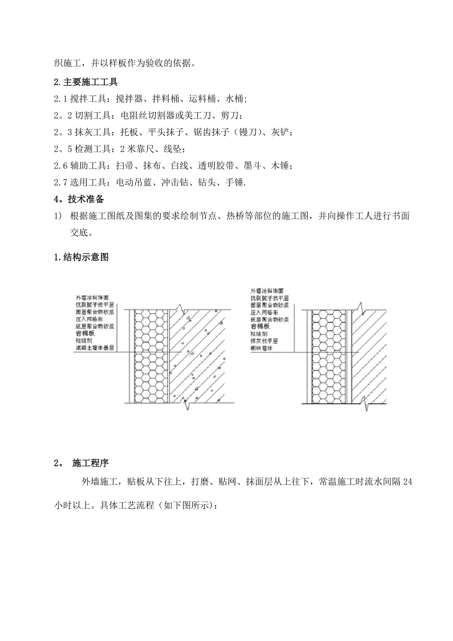 【施工方案】外墙岩棉保温板施工方案(薄抹灰)_第4页