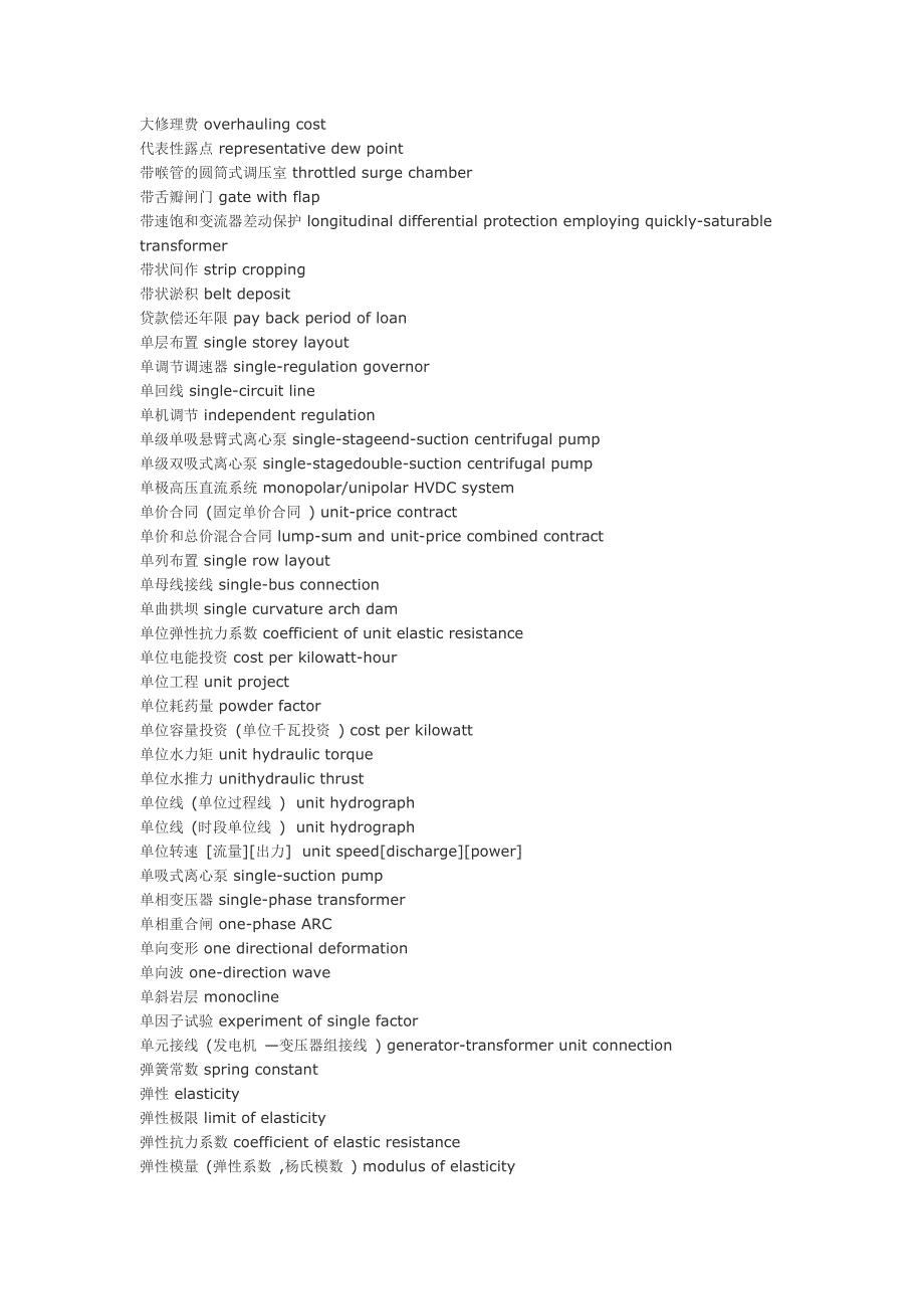 电力专业术语英汉翻译_第2页