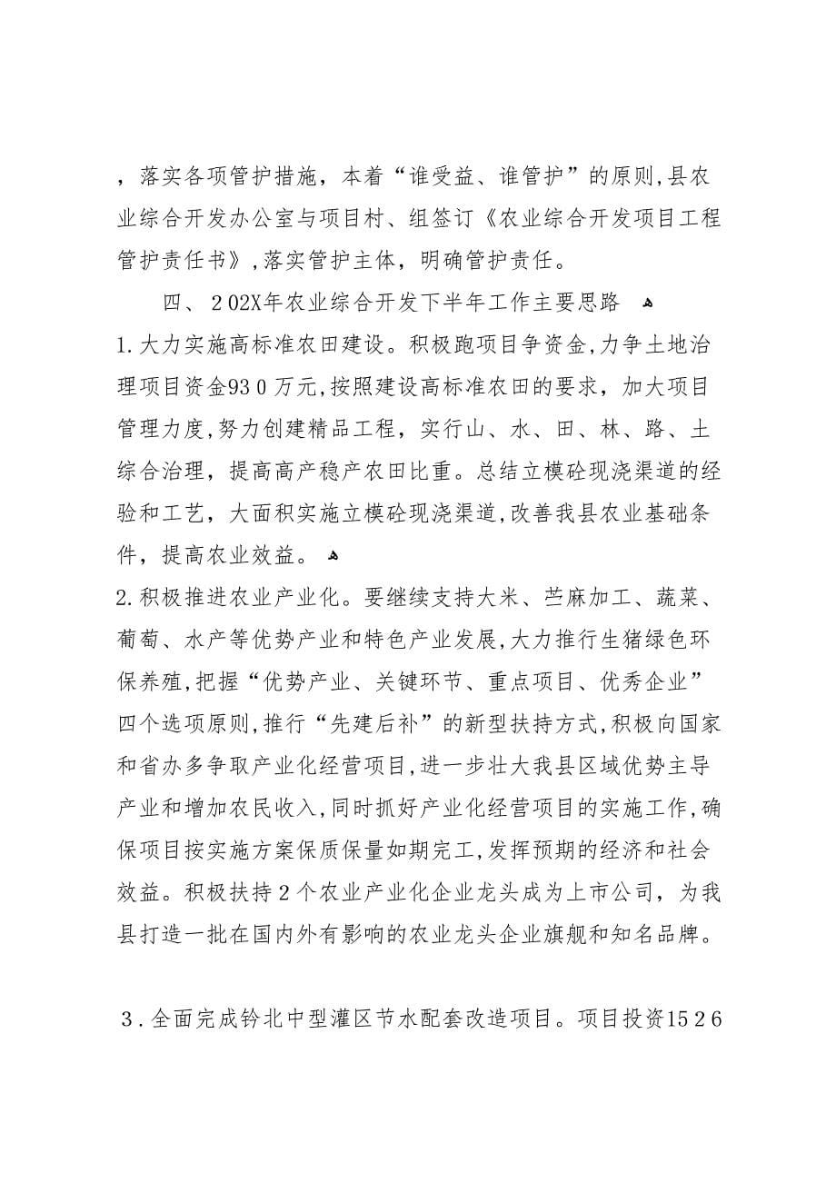 县农发办上半年工作总结_第5页