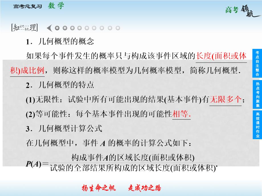 高考数学二轮复习 106 几何概型课件 理 新人教版_第3页