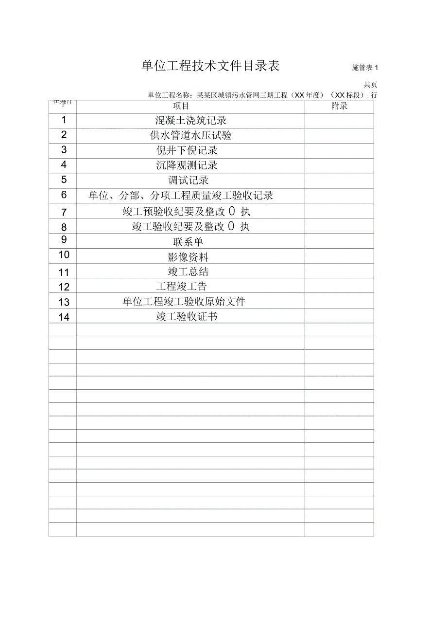 工程进度记录表模板_第4页