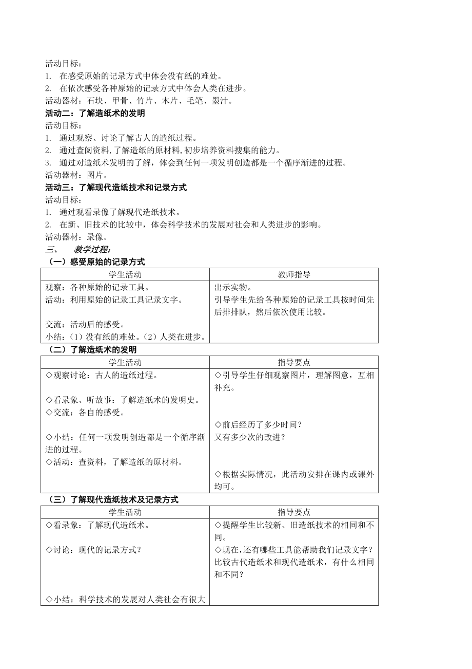 小学自然教案(一年级下)_第2页