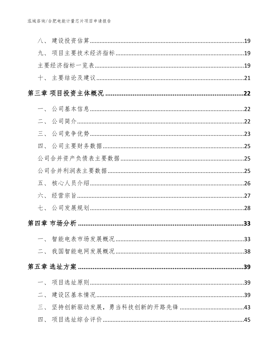 合肥电能计量芯片项目申请报告_第3页