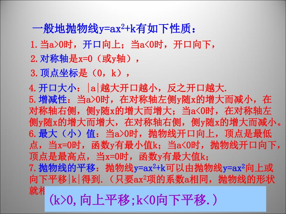 二次函数y=a(x-h)2+k(a≠0)的图象与性质_第3页