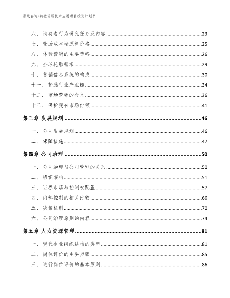 鹤壁轮胎技术应用项目投资计划书（模板）_第4页