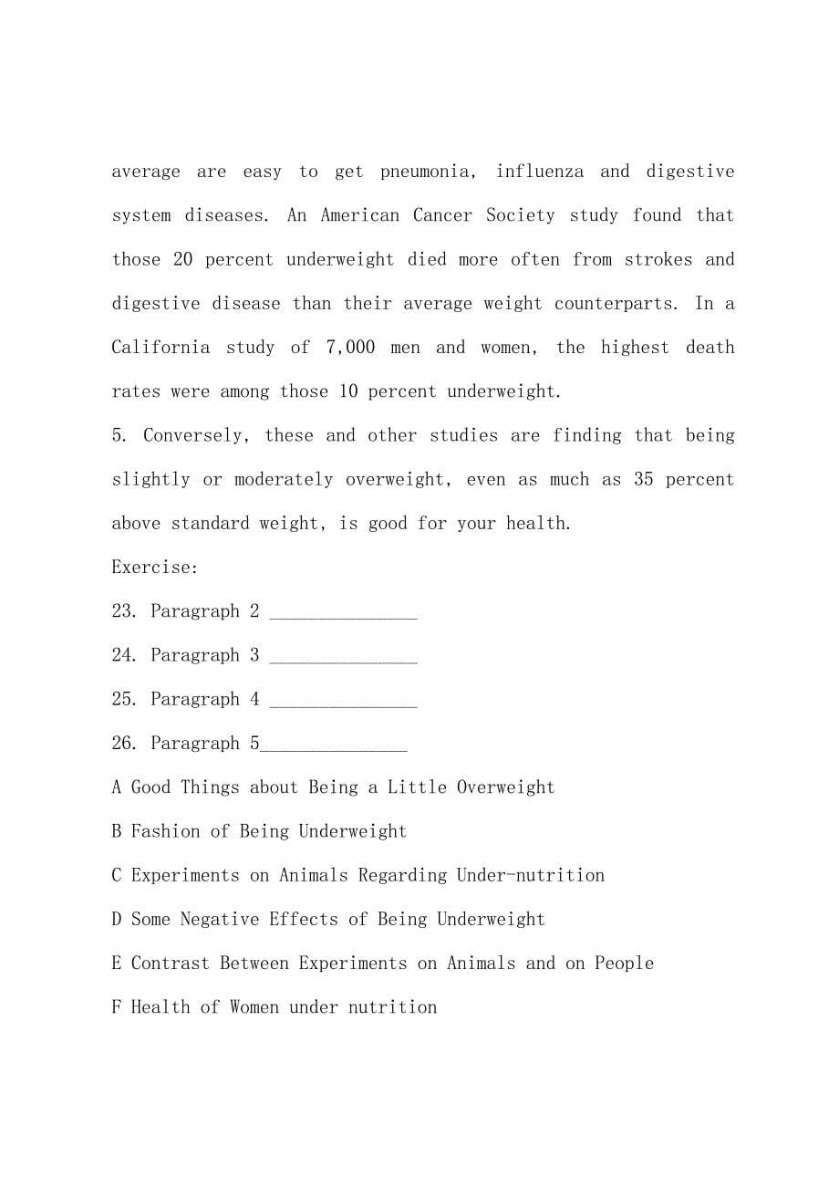 2022年职称英语考试-卫生类模拟试题(一)(2).docx_第5页