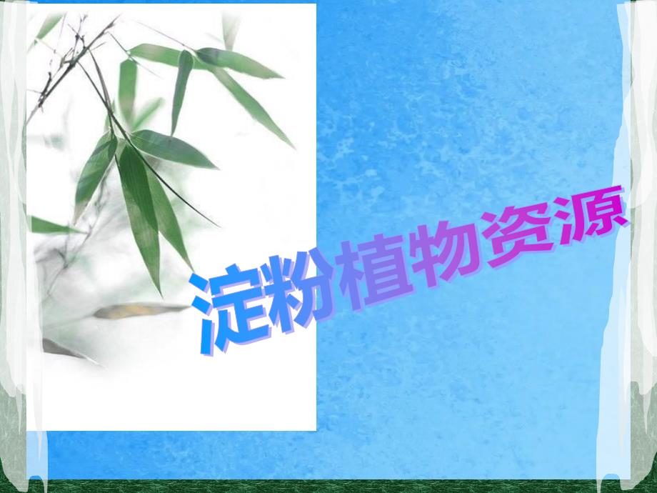淀粉植物资源ppt课件_第1页