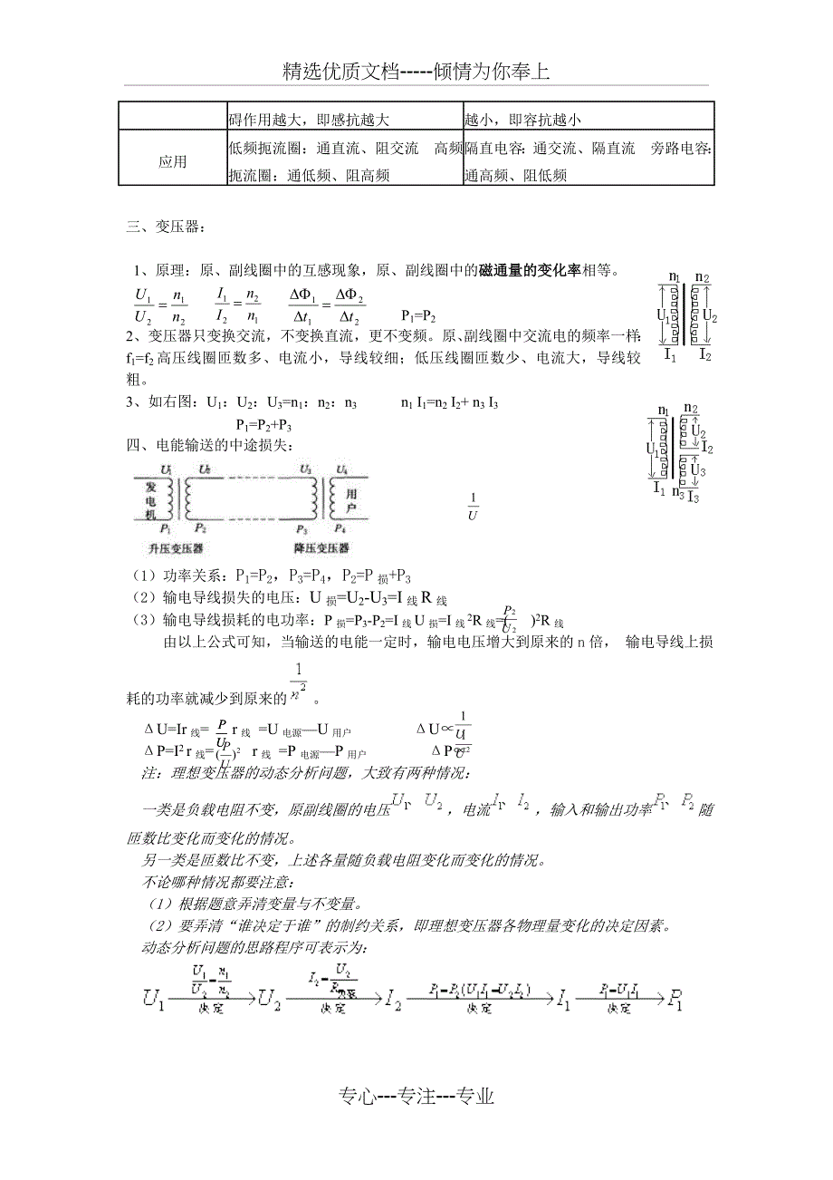 物理交变电流知识点_第4页