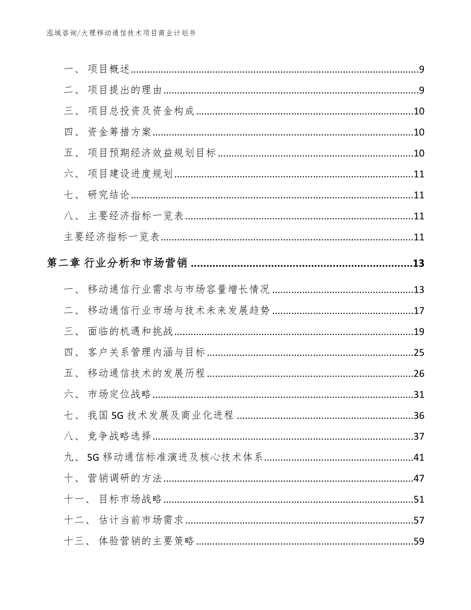 大理移动通信技术项目商业计划书_第4页