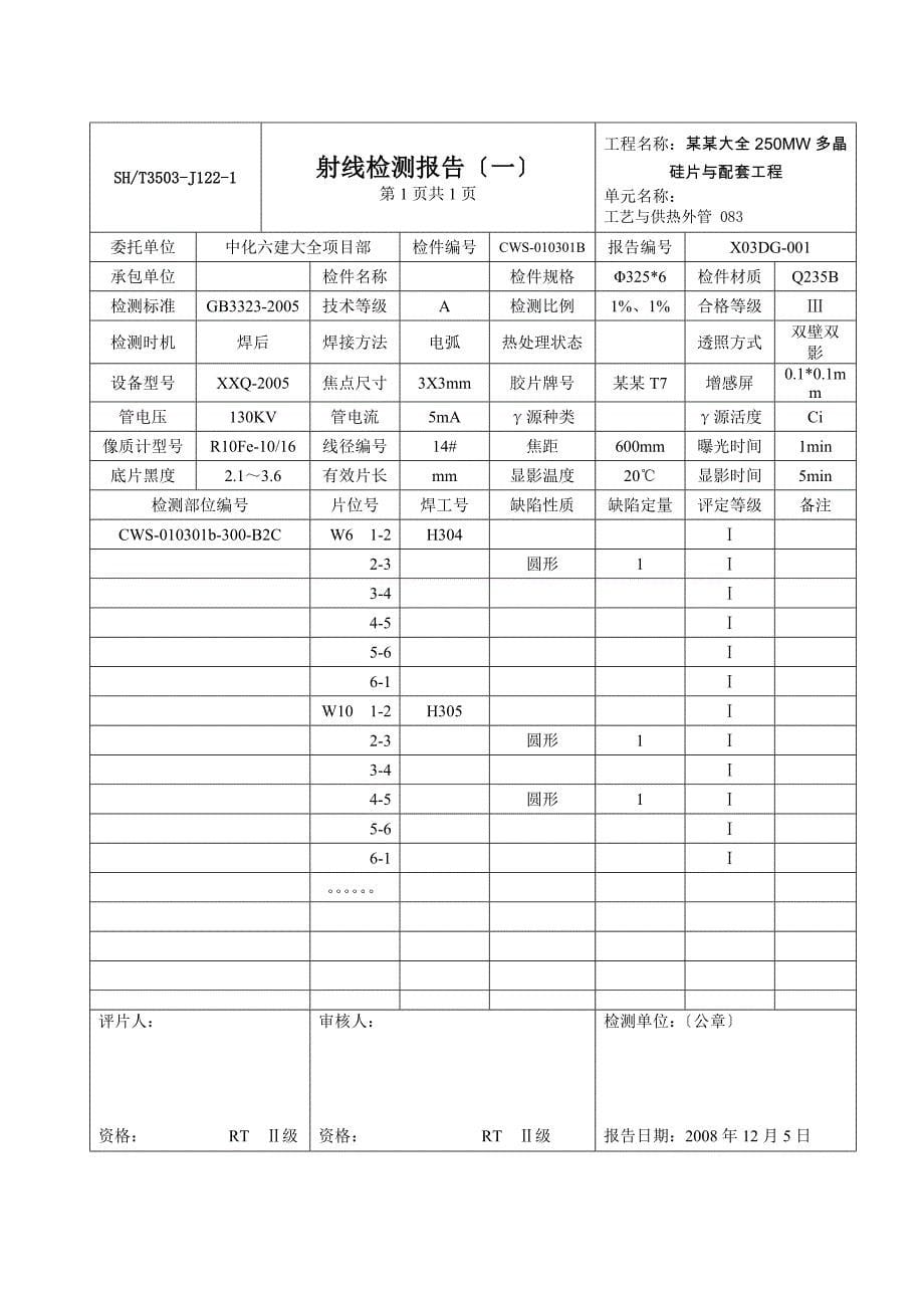 实用的工艺管道试压包编制内容_第5页