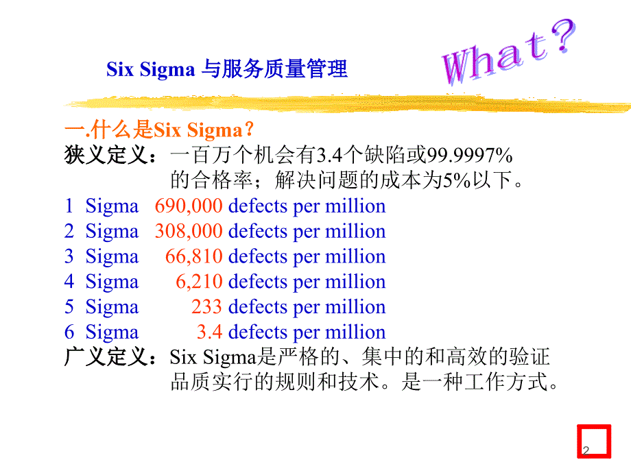 SixSigma与服务质量管理_第2页