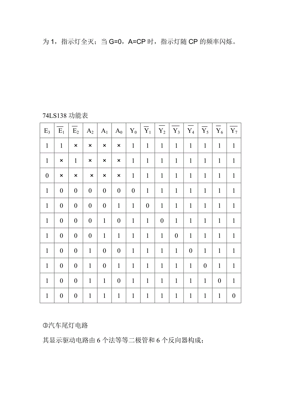 数电课程设计报告-汽车尾灯控制电路设计_第4页