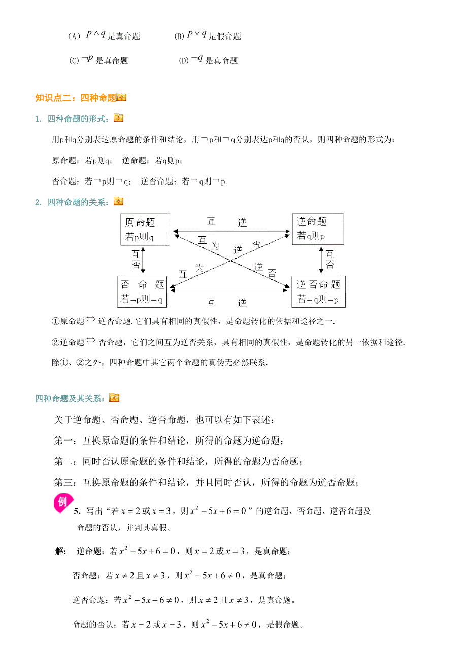 2023年常用逻辑用语知识点_第3页