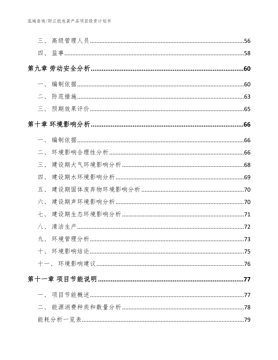 阳江纸包装产品项目投资计划书范文模板_第3页
