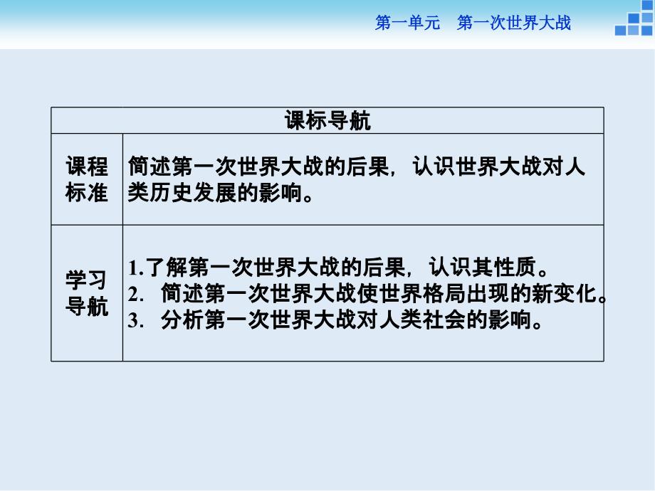 高中历史人教版选修3课件： 第一单元第4课 第一次世界大战的后果 课件27张_第3页