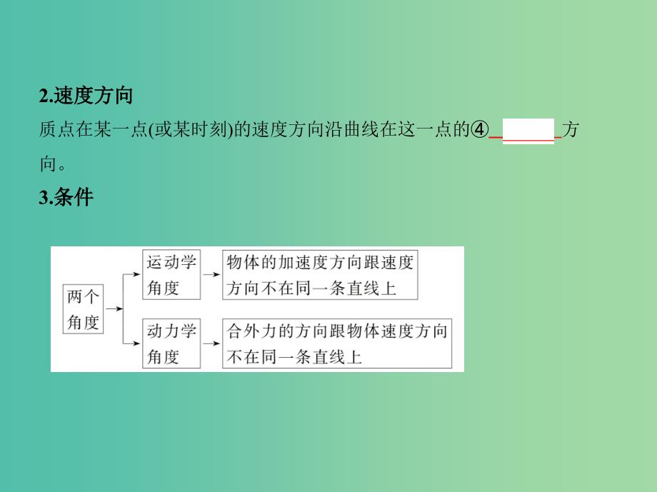 高考物理一轮复习第四章曲线运动第1讲曲线运动运动的合成与分解课件.ppt_第3页