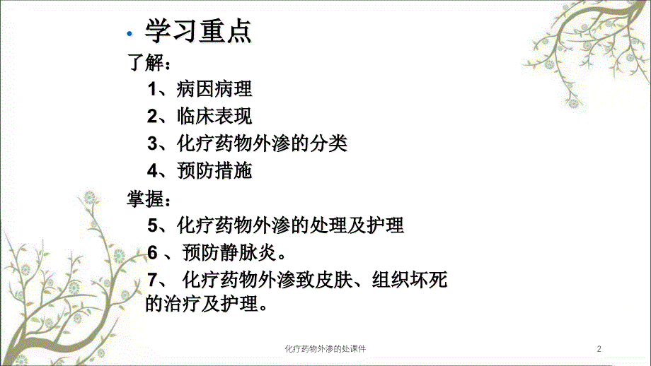 化疗药物外渗的处课件_第2页