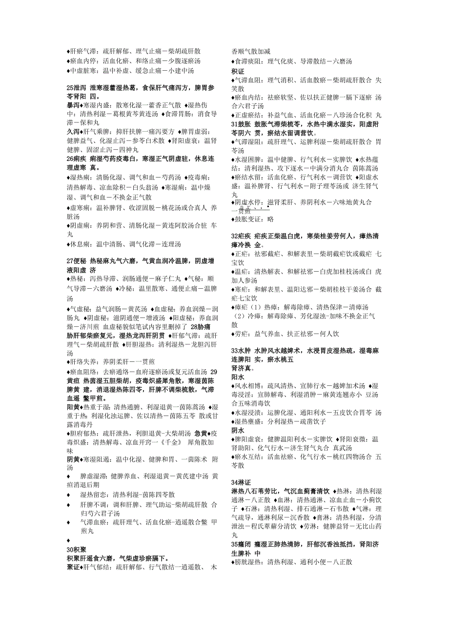 中医内科速记笔试精华版_第3页