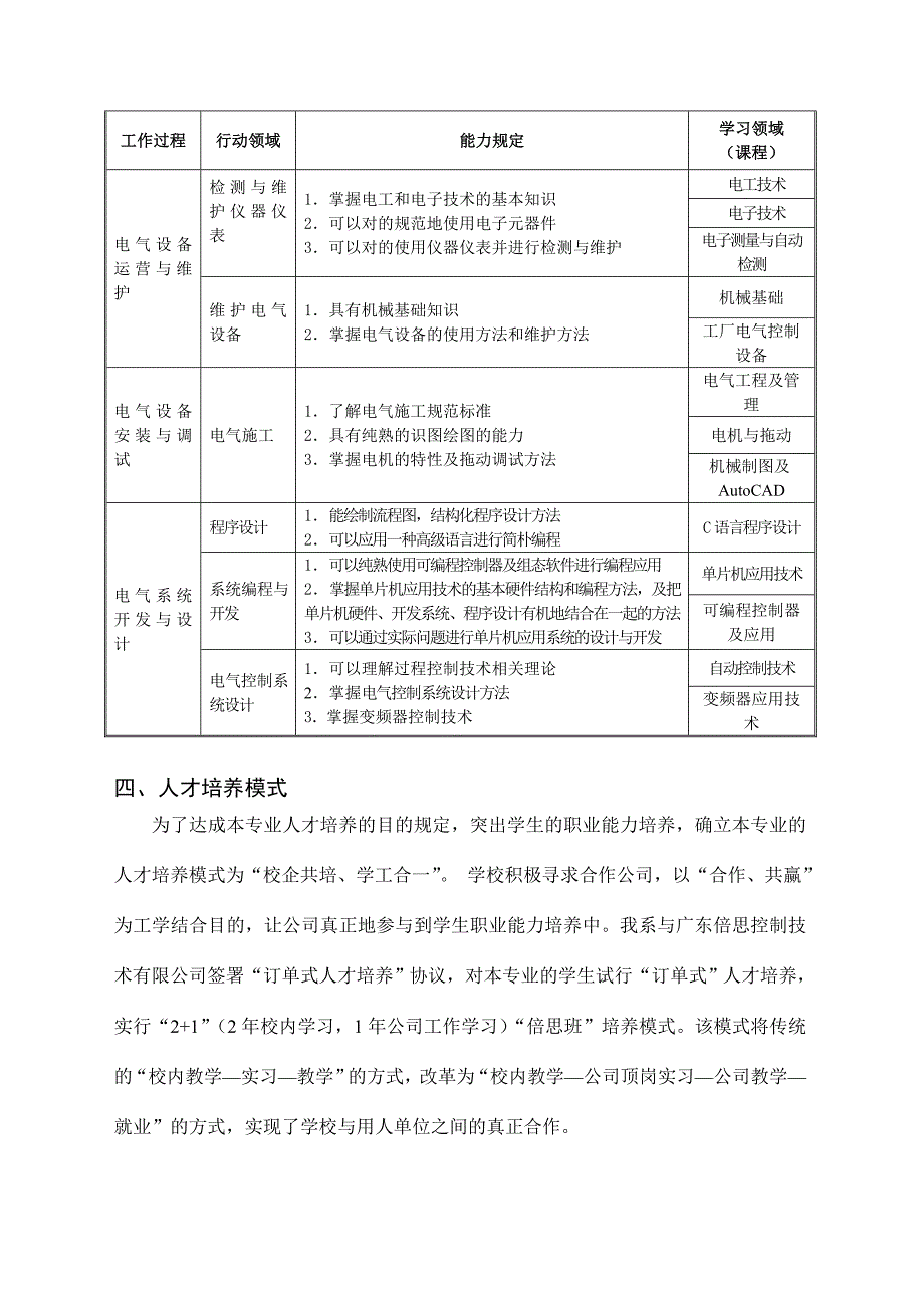 电气自动化技术教学计划.doc_第4页