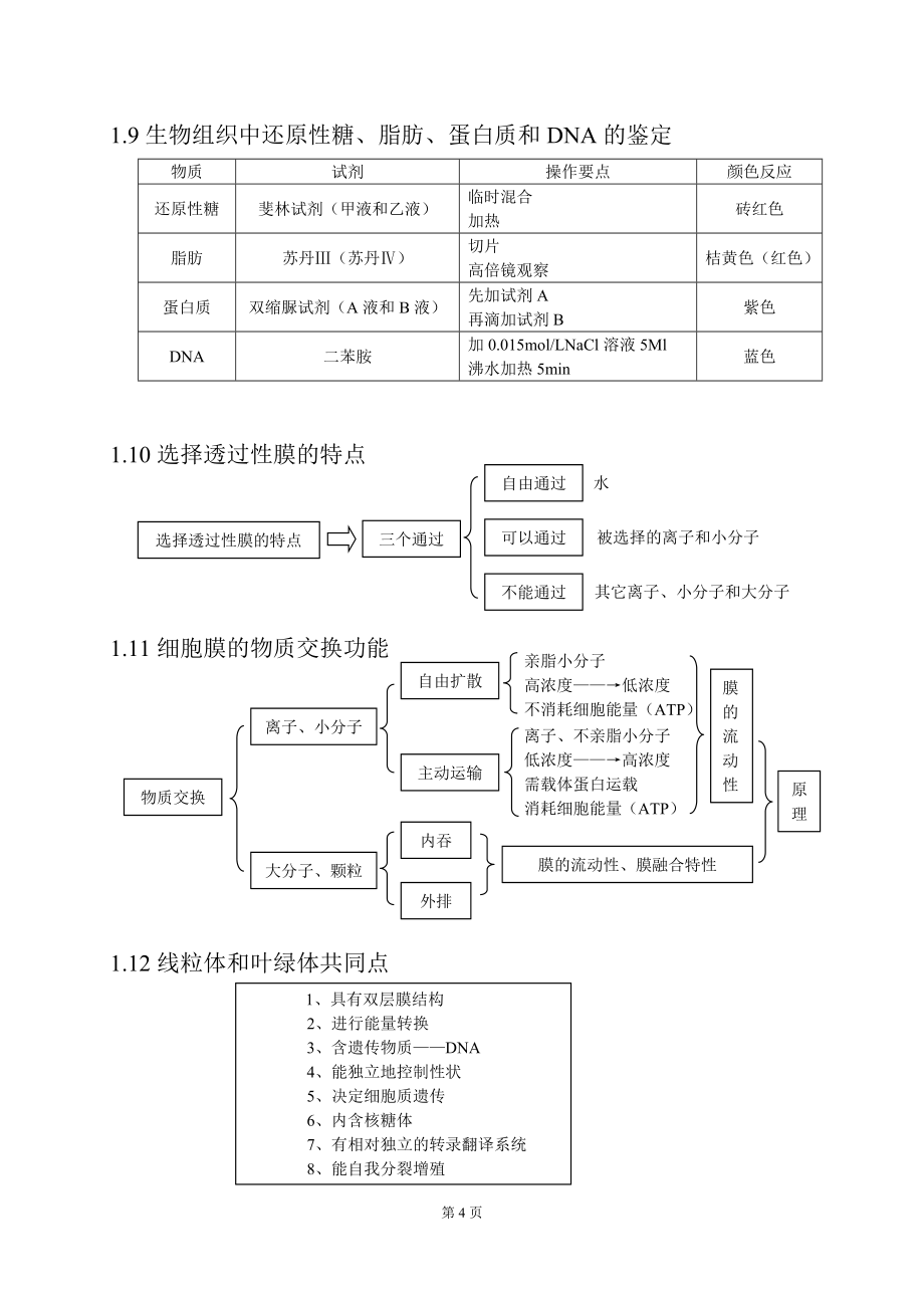 高三生物第一轮复习知识结构网络_第4页