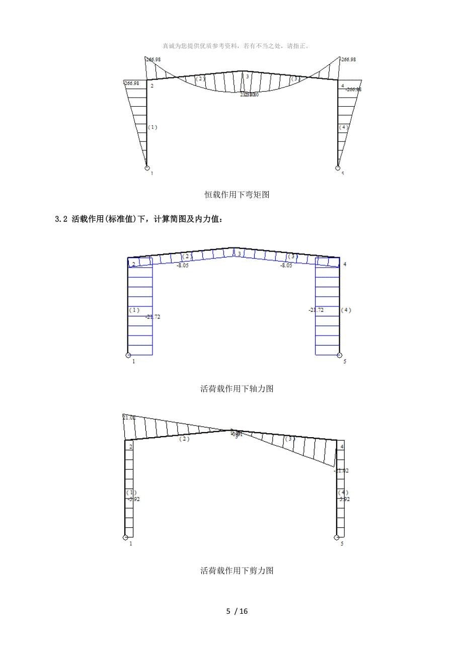 轻型门式钢架课程设计计算书_第5页