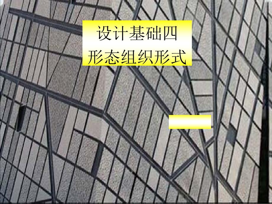 设计基础四形态组织形式_第1页