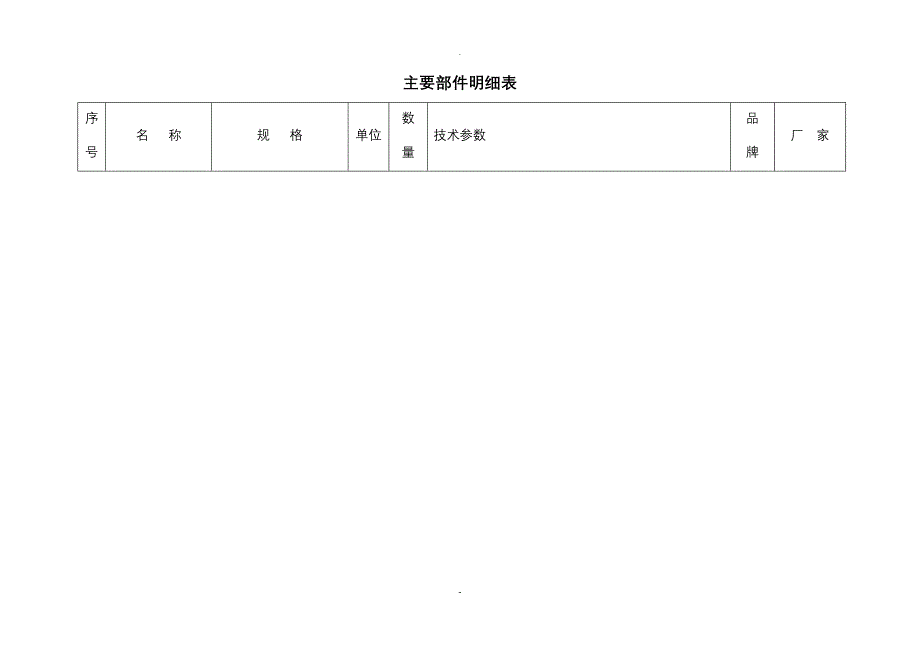 主要部件明细表_第1页