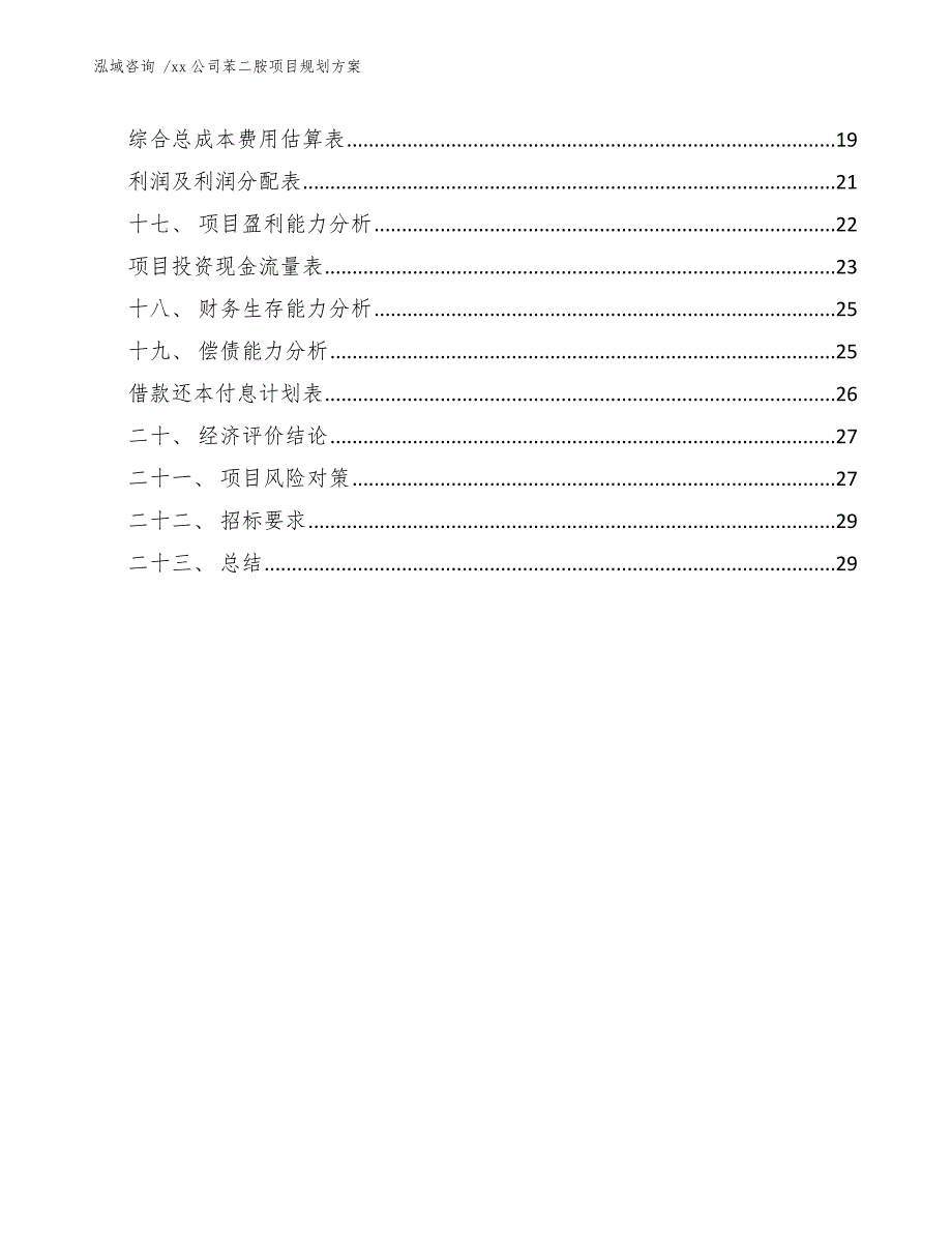 xx公司苯二胺项目规划方案（参考模板）_第2页