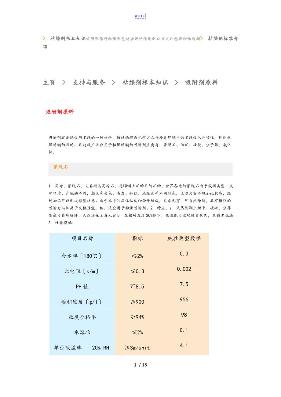 干燥剂基本知识介绍_第1页