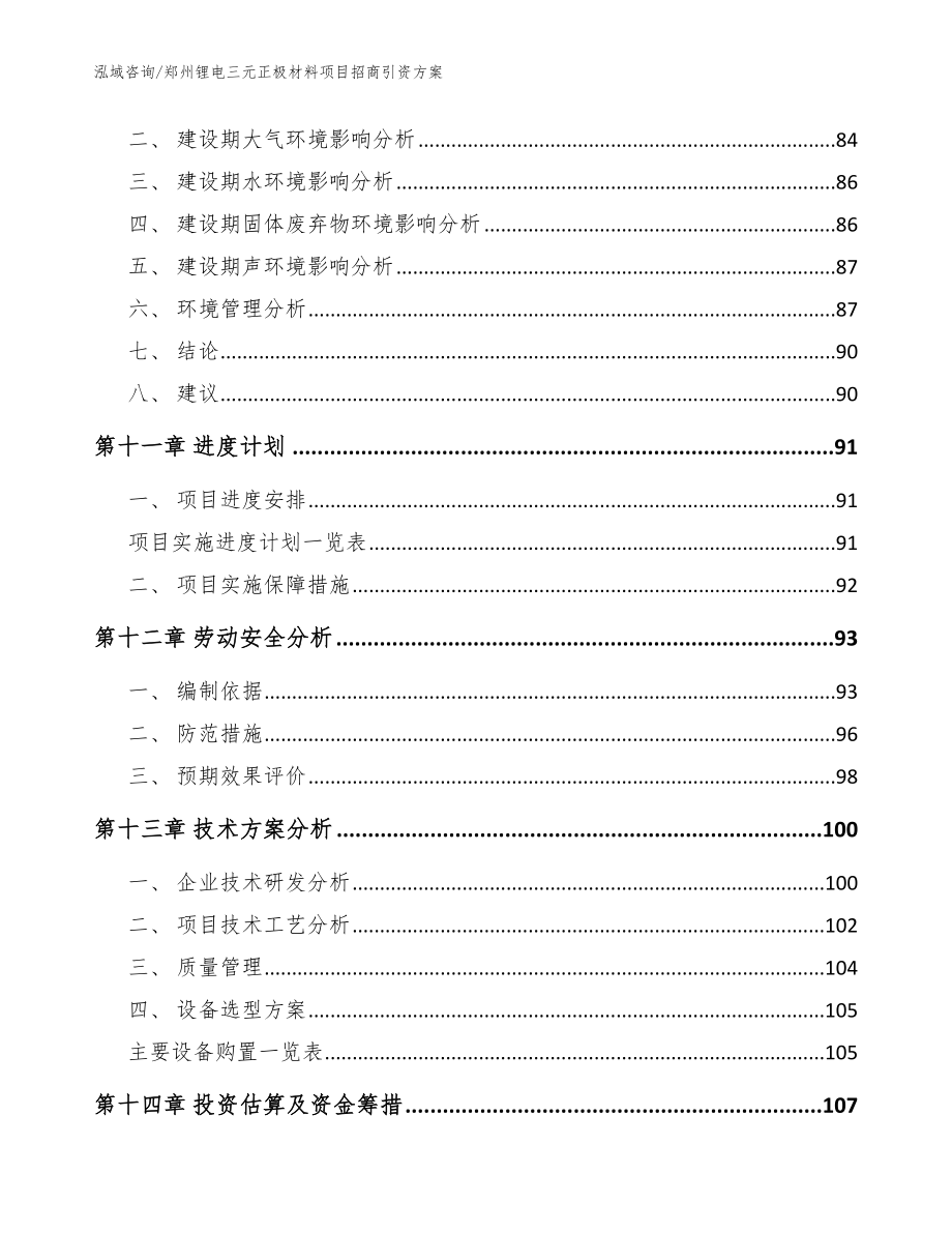 郑州锂电三元正极材料项目招商引资方案【模板范文】_第5页