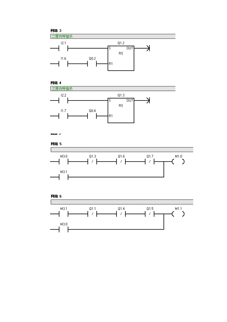 三层plc电梯梯形图_第3页