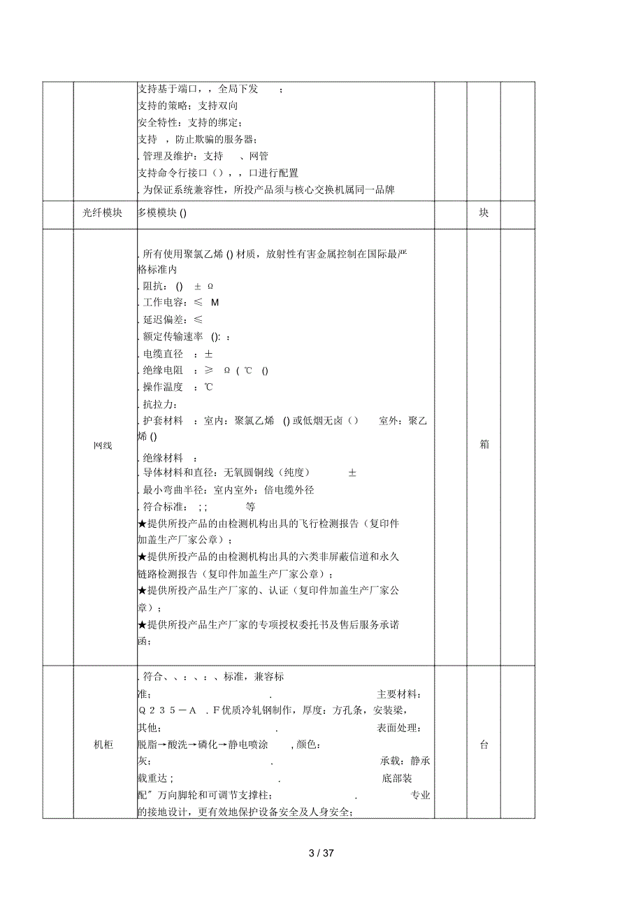 招标项目需求及技术要求_第3页